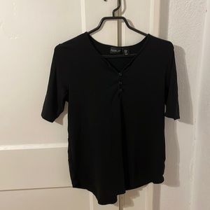 Rachel Zoe Made In Peru Siz M Black Top